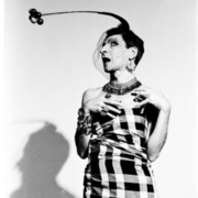 Image of the artist Copi on stage