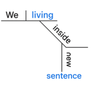 diagram of the sentence we are living inside a new sentence