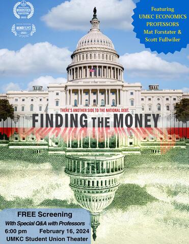 Flyer for UMKC screening of Saving The Money