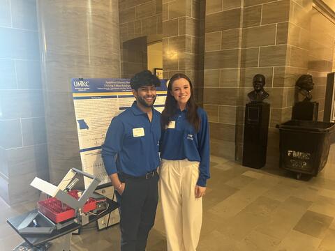 Nina Mitchell and Abhi Krovvidi