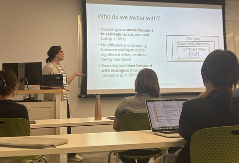 Dr. Pfeifer presenting