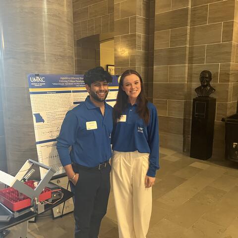 Nina Mitchell and Abhi Krovvidi