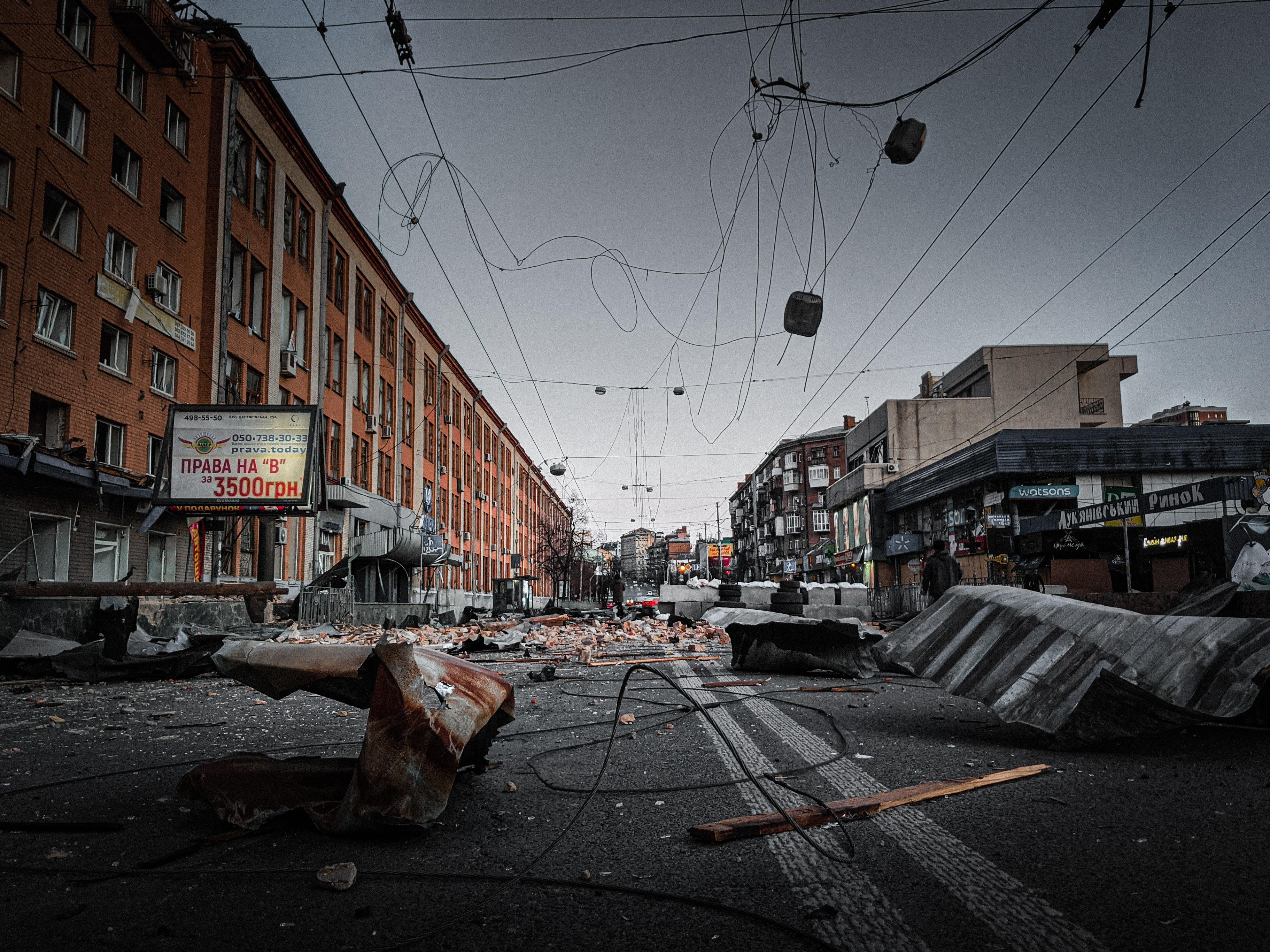 City street destroyed by Алесь Усцінаў via pexel