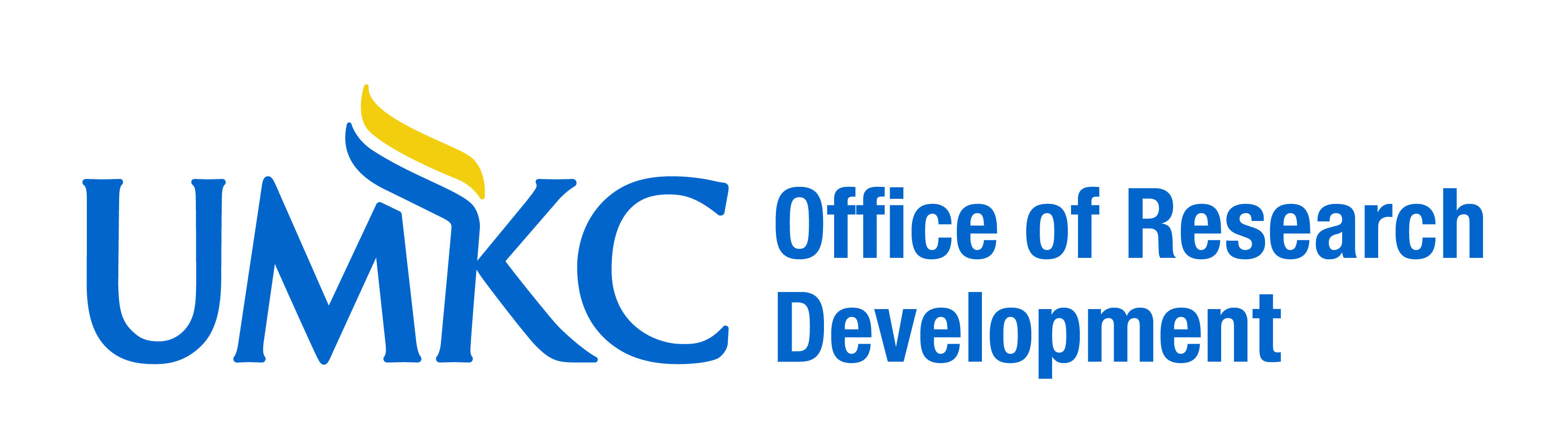 umkc logo and words office of research development