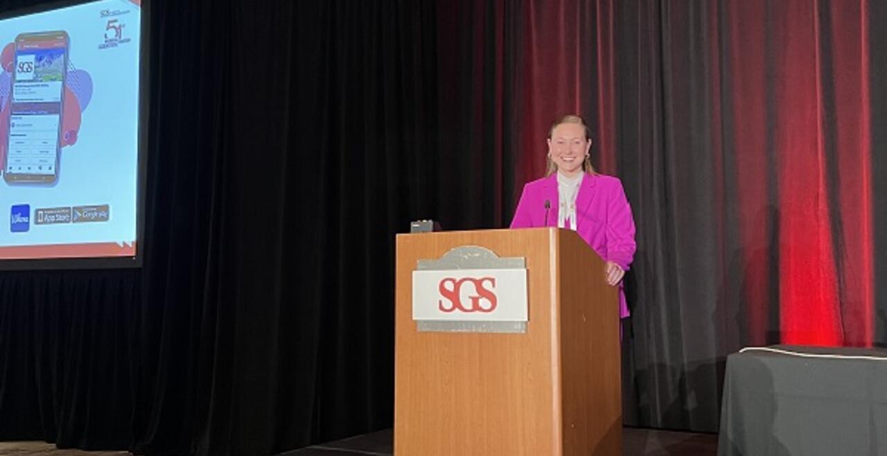 image of a woman at a podium