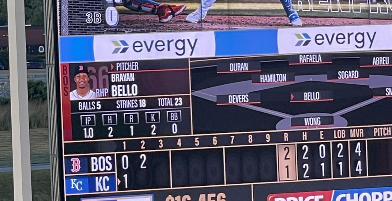 Image of a baseball scoreboard
