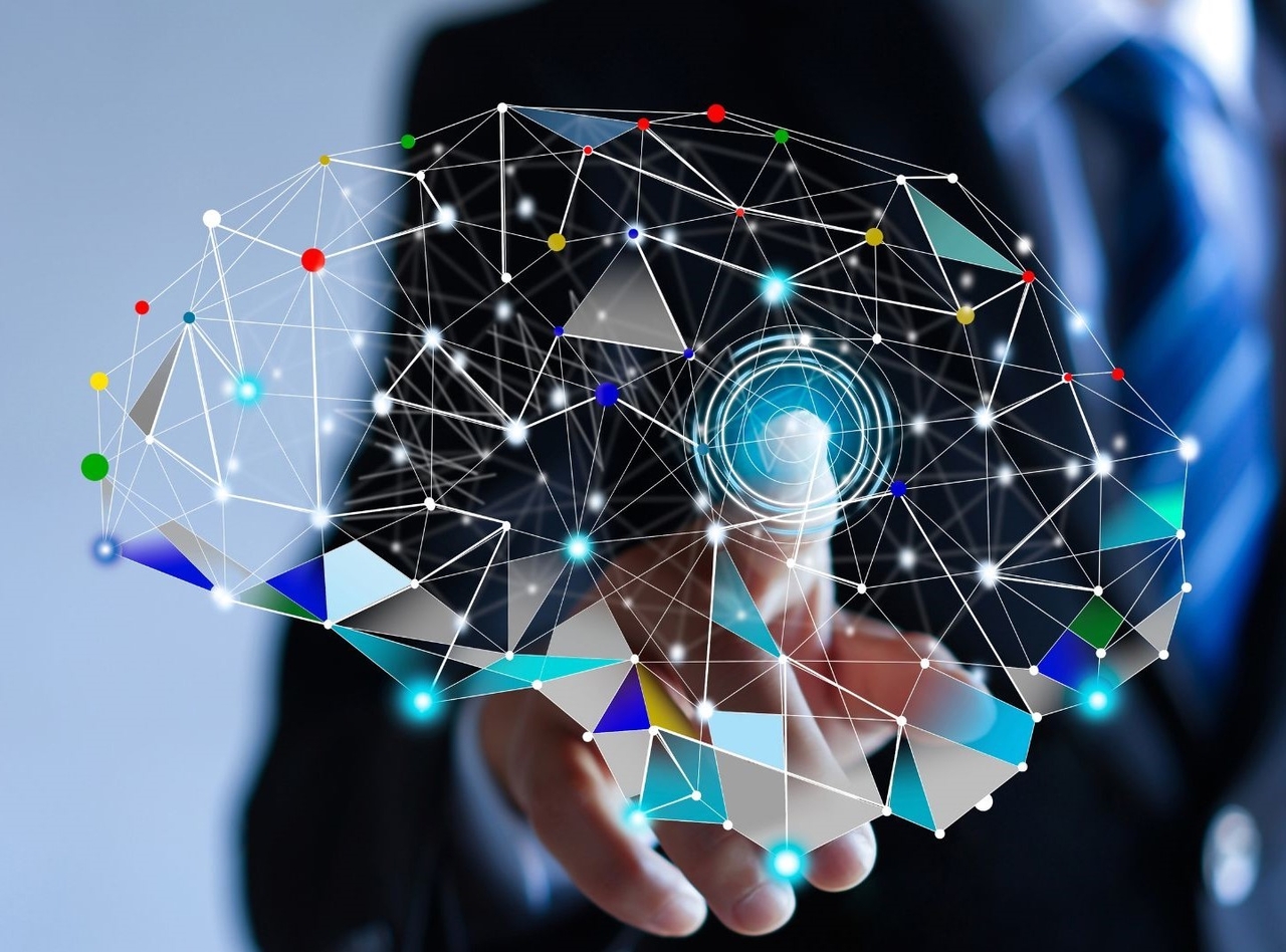 Holographic image of a digital mind