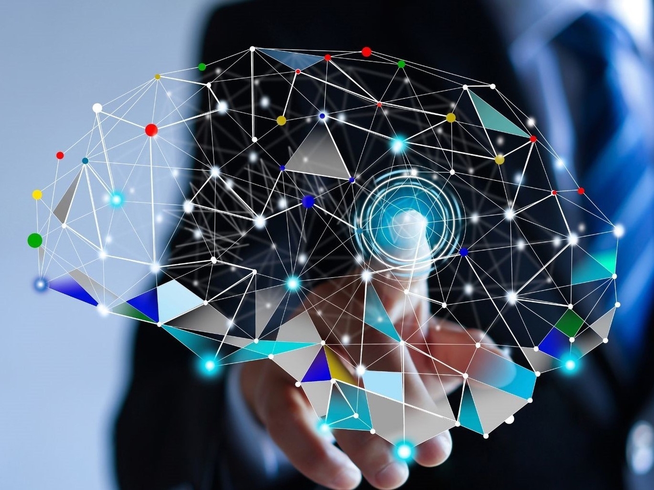 Image: hologram of a digital mind