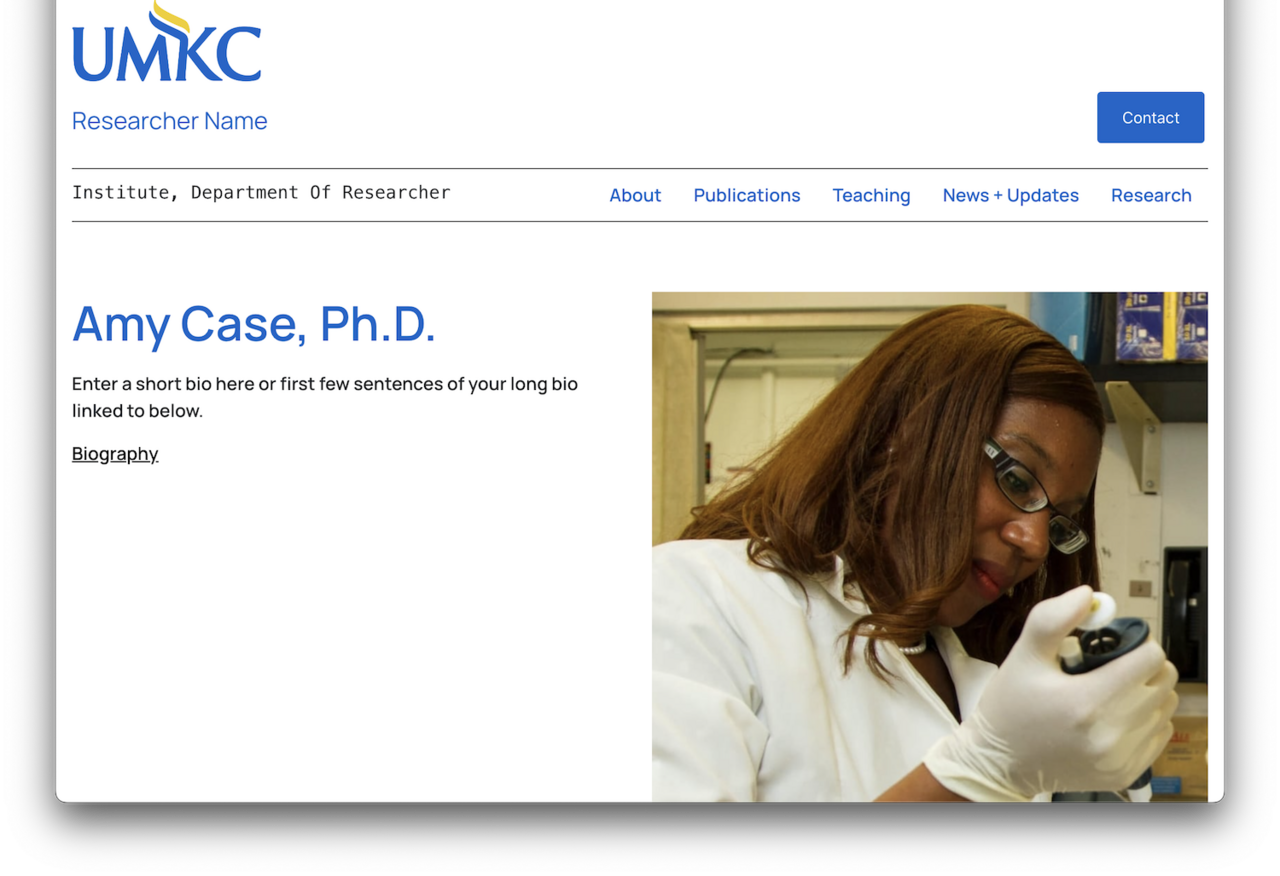 Case layout with text on left side and image on right