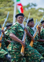 Women of Burundi National Defense Force parading